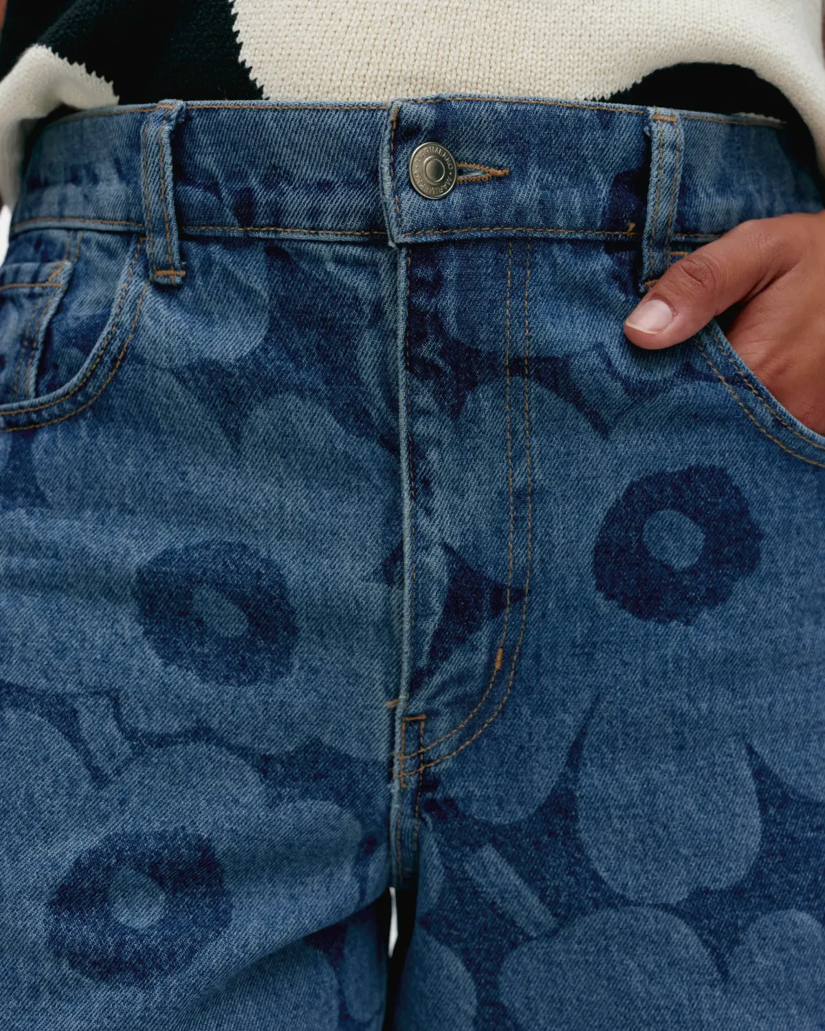 Housut & Shortsit|Shortsit>Marimekko Maridenim Marssi Unikko - Farkkushortsit