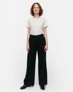 Löydöt|Housut>Marimekko Maridenim Wide Black - Farkut