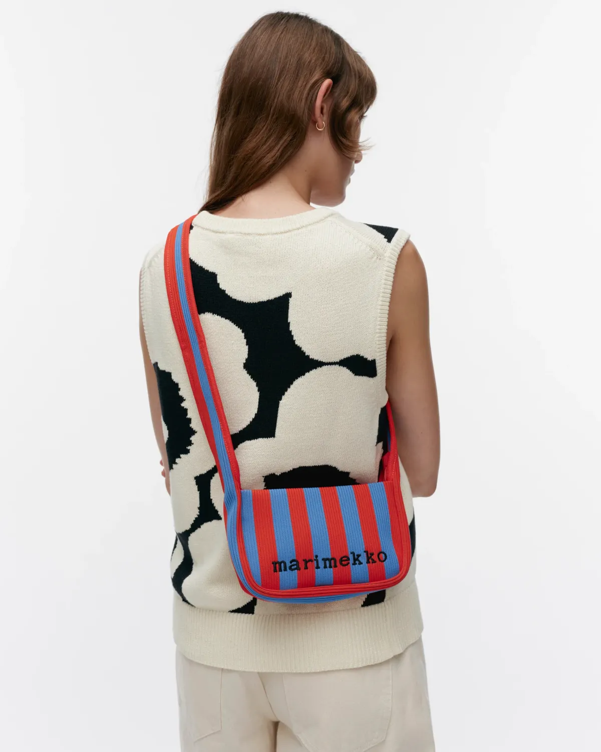 Laukut|Avaimenperät>Marimekko Mini Shoulderbag Merirosvo - Sininen/Punainen