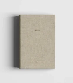 Muistikirjat & Kalenterit>Cozy Natural Linen & Golden Notebook - Trust the next chapter