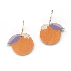 Avaimenperät|Korut>Crazy Granny Design Orange Hoops