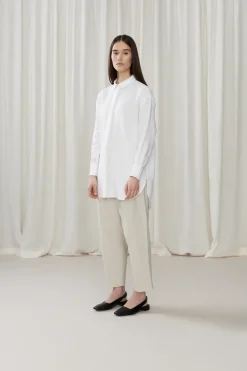 Paidat>ARCHETYPE Oversized Shirt - White Linen
