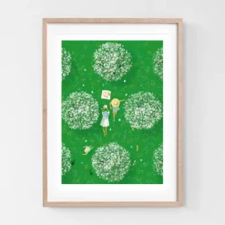 Julisteet/printit>Polka Picnic - Taideprintti A3