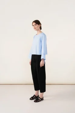 Housut>ARCHETYPE Pleated Canvas Trousers