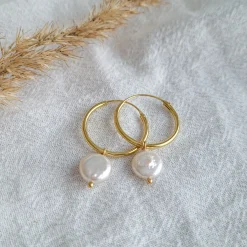 Avaimenperät|Korut>LiLa Design Pärla Hoops Golden hour