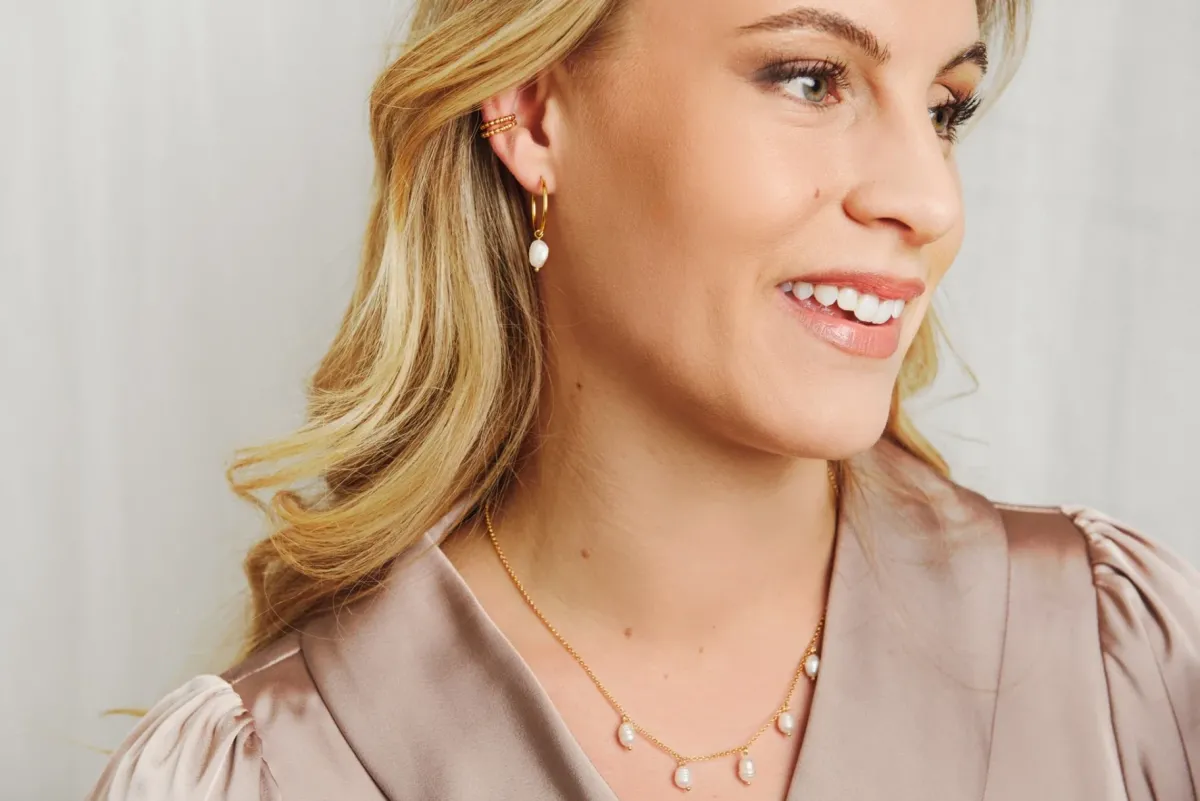 Avaimenperät|Korut>LiLa Design Pärla Hoops Golden hour