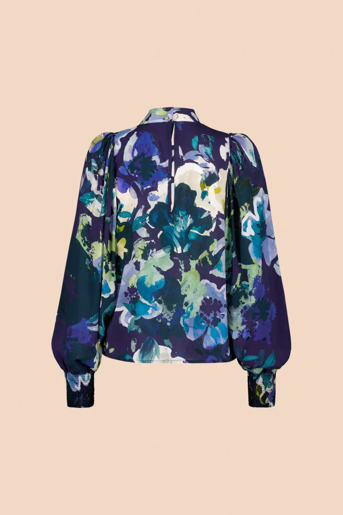 Paidat>KAIKO Puff Blouse - Blue Anemone