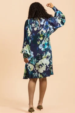 Hameet & Mekot>KAIKO Puff Dress - Blue Anemone