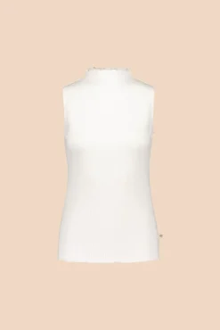 Paidat>KAIKO Rib Top - White