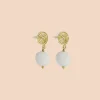 Avaimenperät|Korut>KAIKO Rita Earrings - White Marble