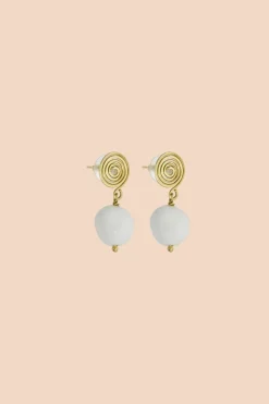 Avaimenperät|Korut>KAIKO Rita Earrings - White Marble