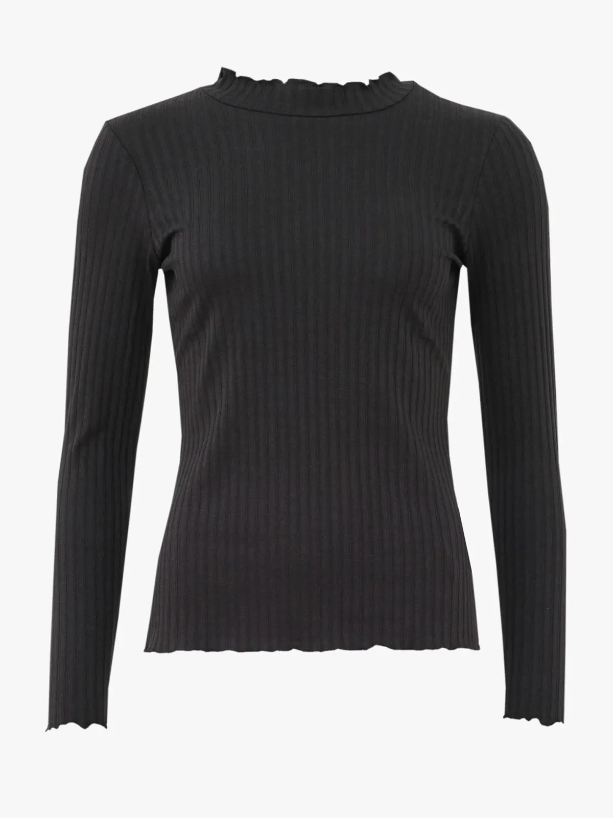 Paidat>Aarre Rosalie Shirt - Rib Black