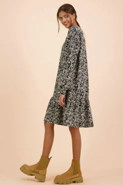 Hameet & Mekot>KAIKO Ruffle Sweatshirt Dress - Night Meadow