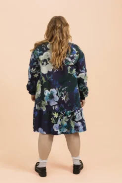 Hameet & Mekot>KAIKO Ruffle Sweatshirt Dress - Blue Anemone