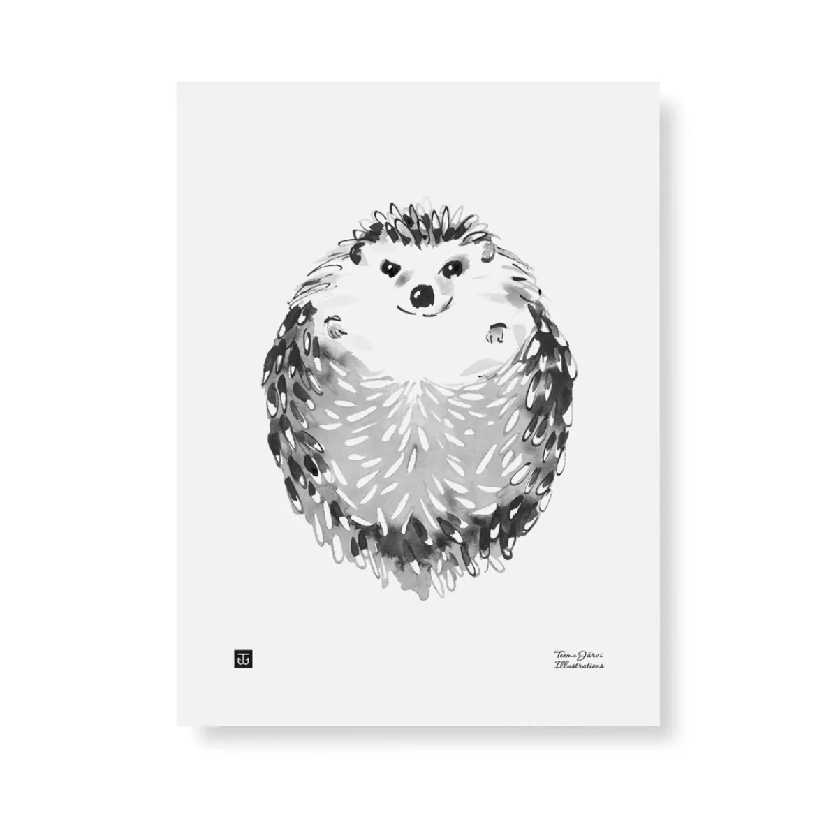 Julisteet/printit>Teemu Järvi Illustrations Siili - juliste 30x40cm