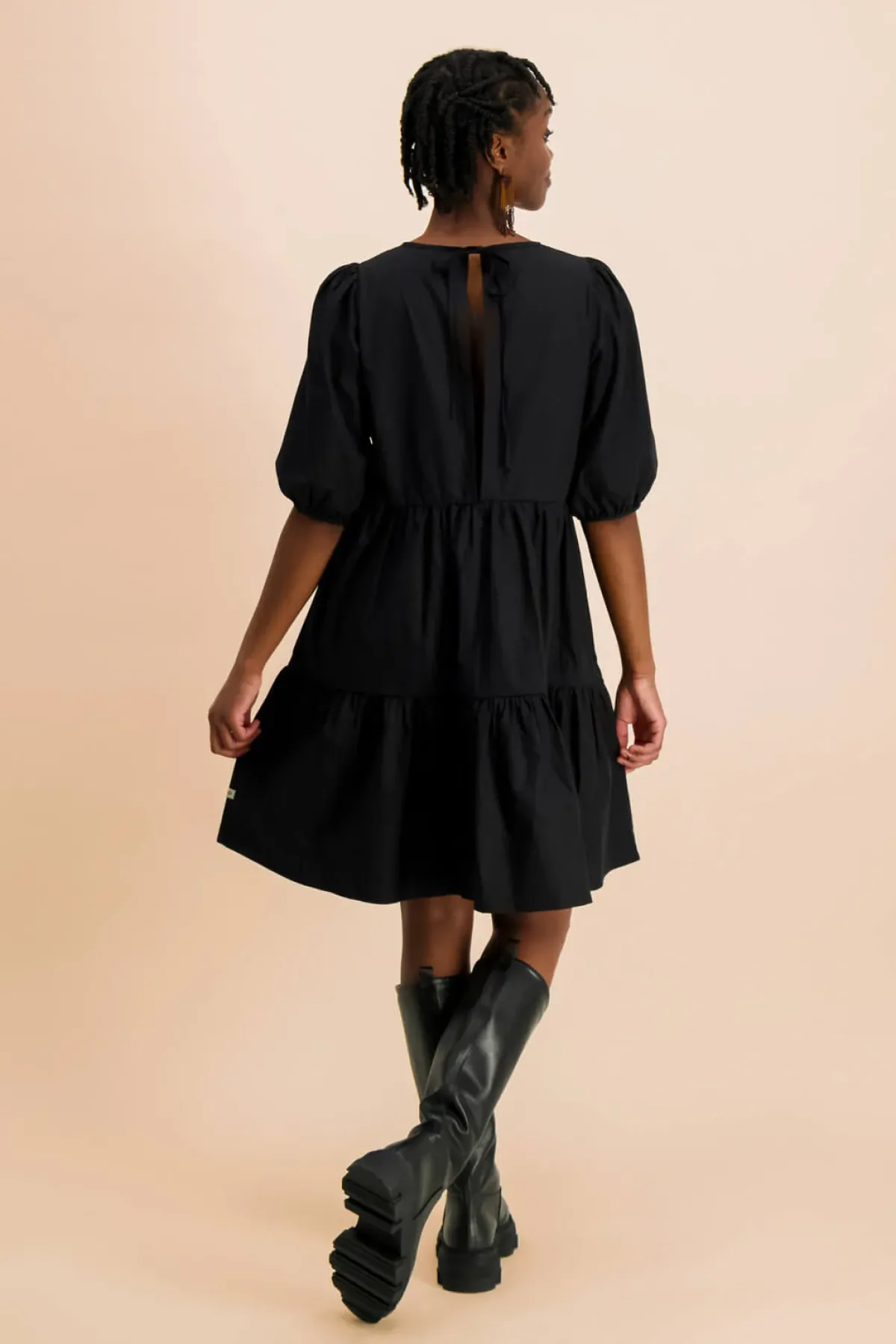 Hameet & Mekot>KAIKO Tiered Mini Dress - Black