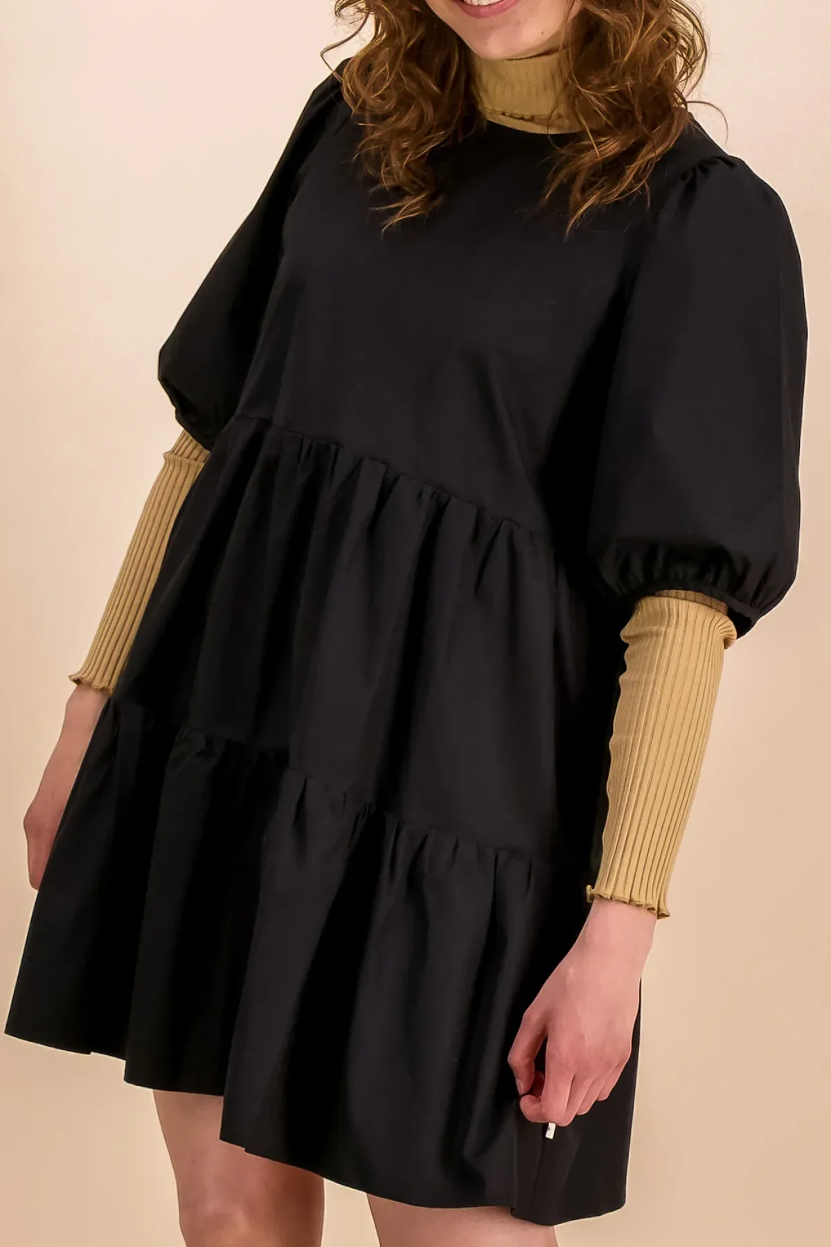Hameet & Mekot>KAIKO Tiered Mini Dress - Black
