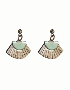 Avaimenperät|Korut>Anette Ahokas Design Viuhka mini nappi - korvakorut