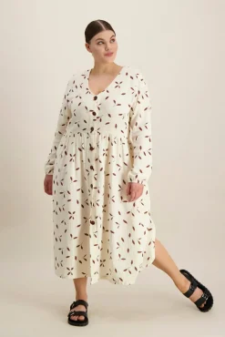 Hameet & Mekot>KAIKO Wind Button Dress - Sand