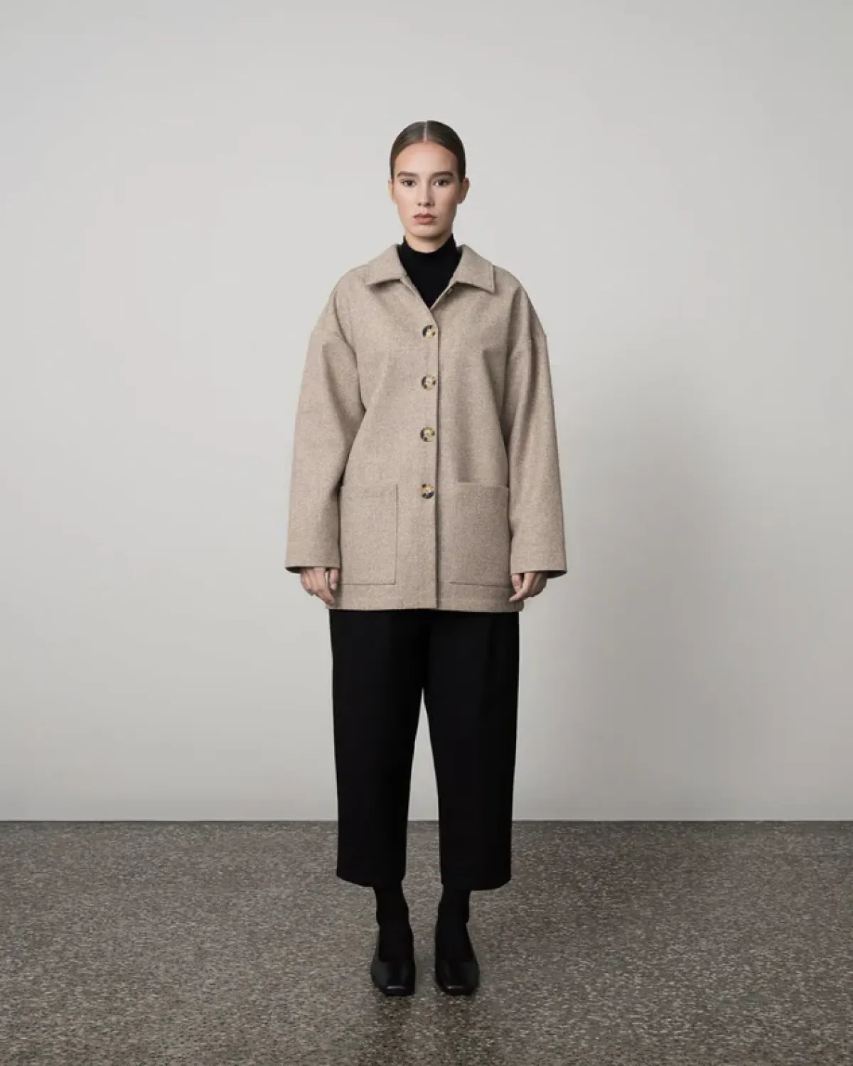 Takit>ARCHETYPE Wool Jacket - Brown