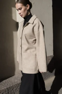 Takit>ARCHETYPE Wool Jacket - Brown