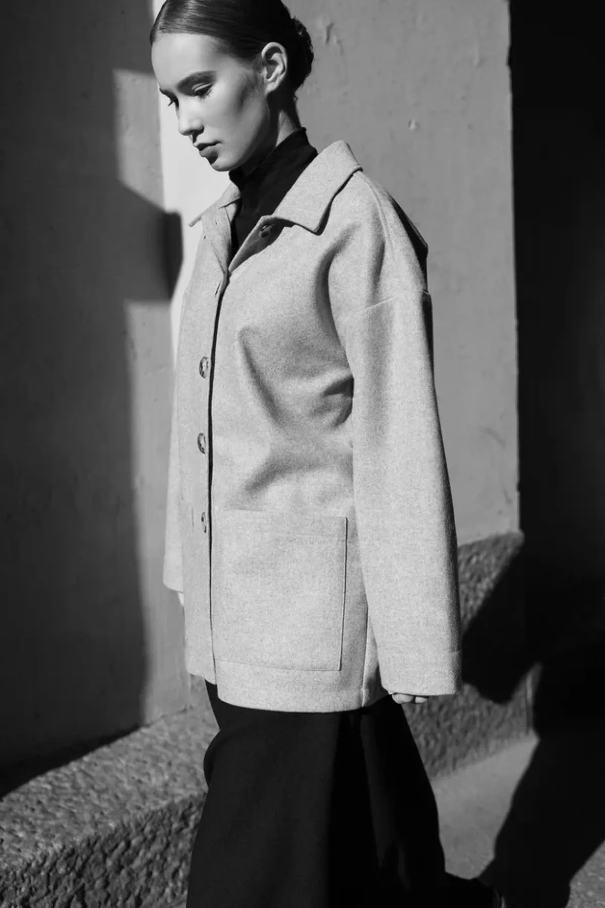 Takit>ARCHETYPE Wool Jacket - Grey