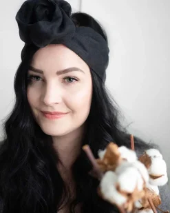 Avaimenperät|Hiusasusteet>Woolberg Pellavapanta - Black