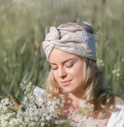 Avaimenperät|Hiusasusteet>Woolberg Pellavapanta - Natural Embro