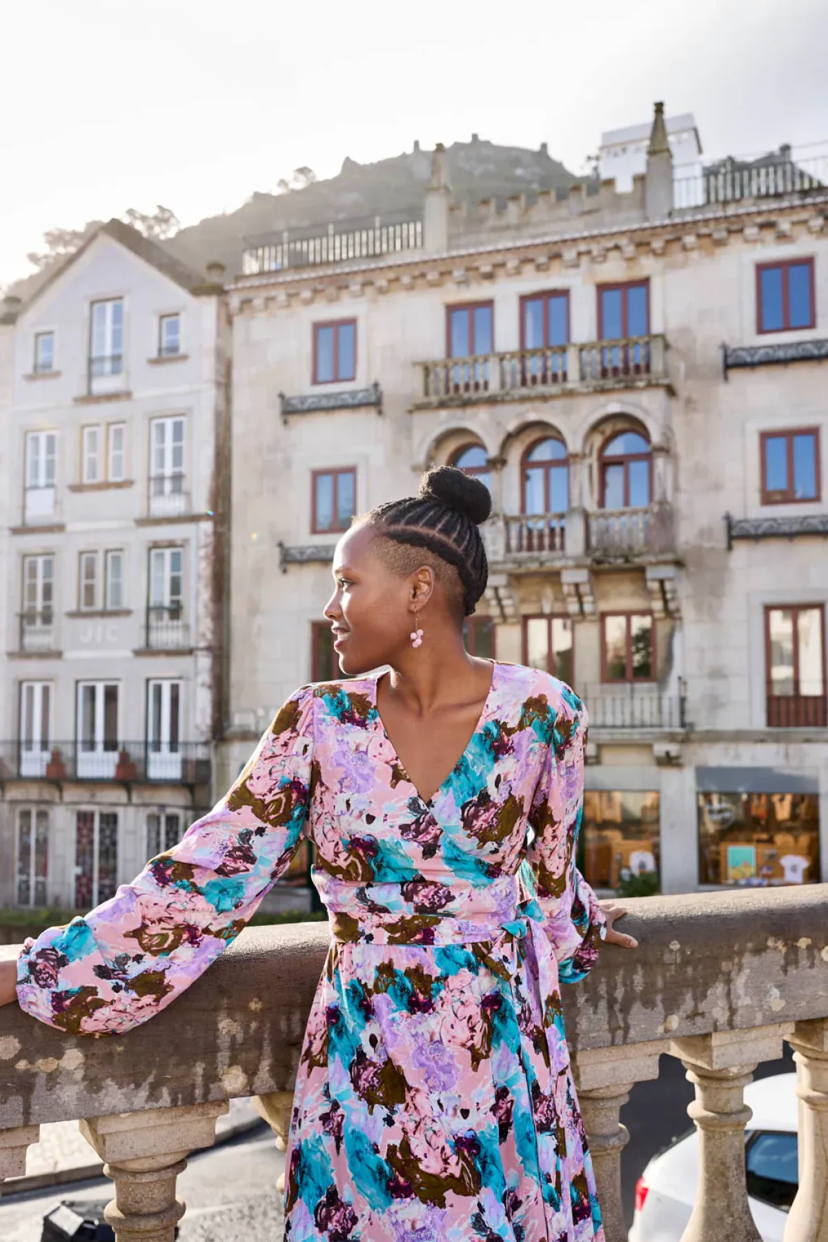 Hameet & Mekot>KAIKO Wrap Midi Dress - Candy Aquarelle