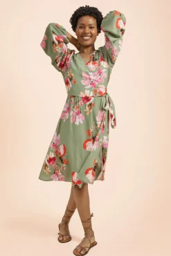 Hameet & Mekot>KAIKO Wrap Mini Dress - Cherry Blossom