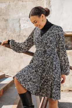 Hameet & Mekot>KAIKO Wrap Mini Dress - Night Meadow